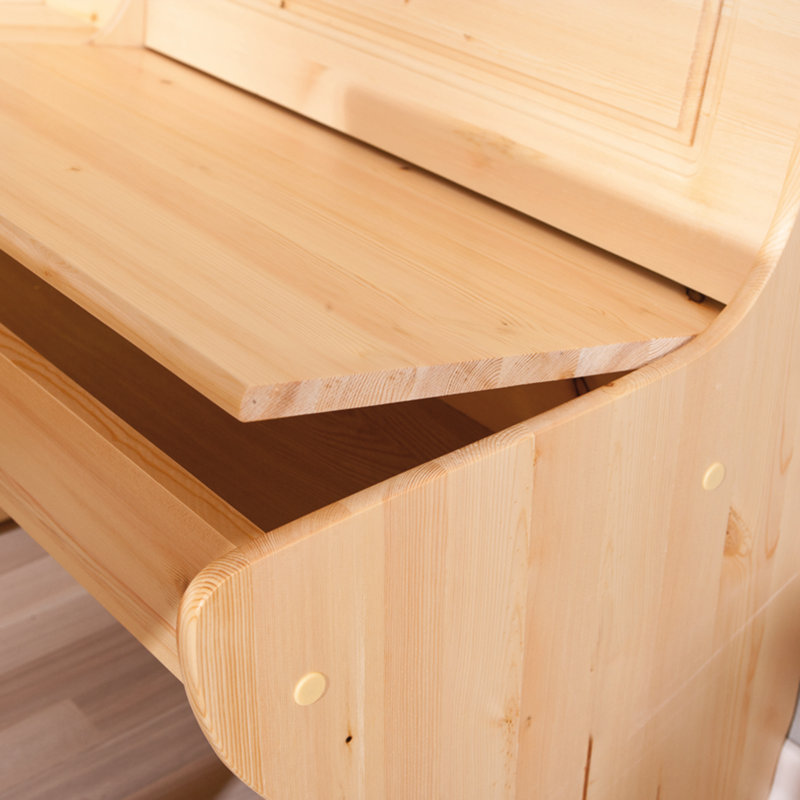 Union Rustic Wamsutter Corner Dining Set with 2 Chairs and Storage